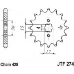 JT Sprockets JTF 274-15 – Hledejceny.cz