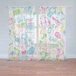 Záclony Barevná škola: 2 ks - 150x250 cm - Sablio – Hledejceny.cz