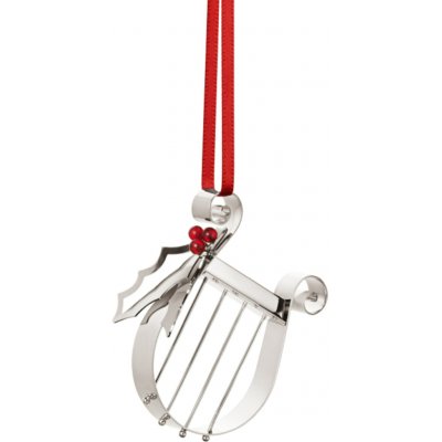 Georg Jensen Vánoční ozdoba Harp Palladium 2026 – sběratelská edice, stříbrná barva, kov – Hledejceny.cz