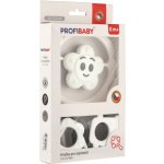 Profibaby Chrastítko hvězdička/kytička + kroužky černobílé plast v krabičce 12,5x23x3cm – Zbozi.Blesk.cz