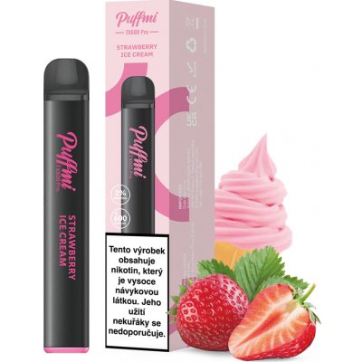 Puffmi TX600 Strawberry Ice Cream 20 mg 600 potáhnutí 1 ks – Zboží Mobilmania