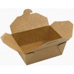 EcoObaly Papírový box EKO na jídlo 215x160x65 mm kraft s chlopněmi 2000 ml – Zboží Dáma