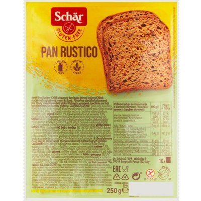 Schär Pan Rustico bez lepku krájený Chléb vícezrnný 250 g – Zboží Dáma