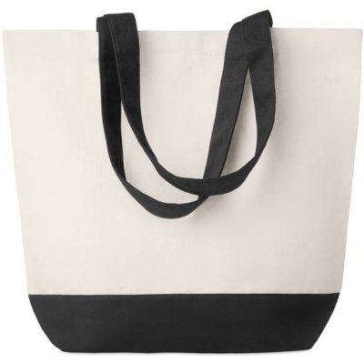 Kalani Plátěná nákupní nebo plážová taška spodní část černá – Zboží Mobilmania