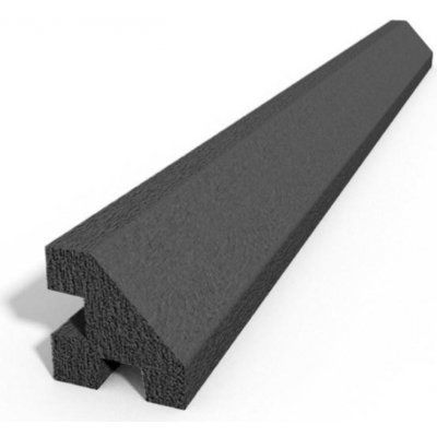 Betonový sloupek hladký rohový grafit Výška v mm:: 2500 mm