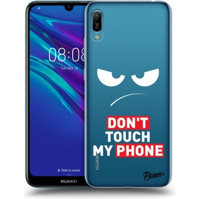 Pouzdro Picasee silikonové Huawei Y6 2019 - Angry Eyes - Transparent čiré