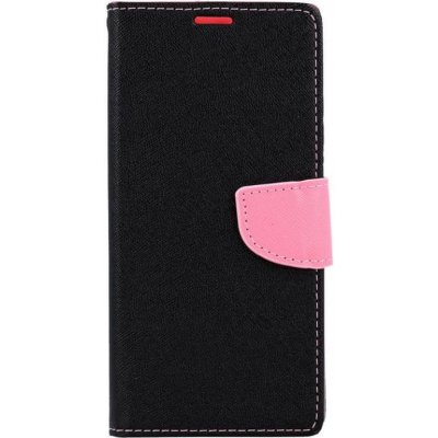 TopQ Pouzdro Xiaomi Redmi Note 9T knížkové černo-růžové 67819