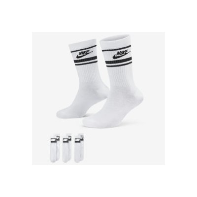 Nike Sportswear Dri-FIT Everyday Essential Crew Socks 3 Pairs Bílá – Zboží Dáma