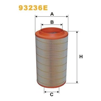 Vzduchový filtr WIX FILTERS 93236E – Hledejceny.cz
