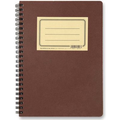 Bobo blok Retro kroužkový blok A5 linkovaný bordeaux 50 listov – Zboží Živě