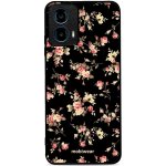 Mobiwear Glossy Motorola Moto G34 5G G039G Květy na černé – Zboží Mobilmania