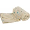 Dětská deka Kaarsgaren Dětská letní deka z biobavlny hvězdičky aqua