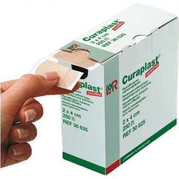 náplast poinjekční Curaplast sensitiv 2 x 4 cm 250 ks