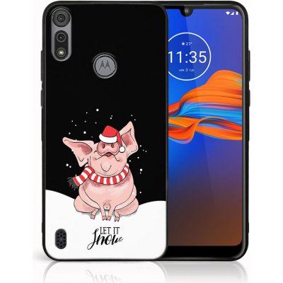 PROTEMIO 65996 MY ART Kryt s vánočním designem Motorola Moto E6s LET IT SNOW 075