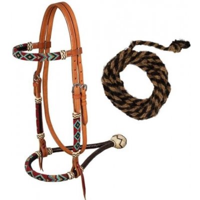 Bosal POOLS Burgundy Pearls + Mecate otěže – Zboží Mobilmania