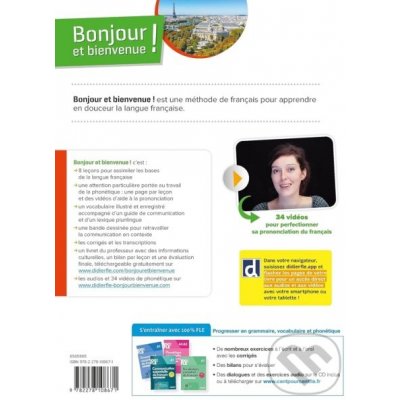 Bonjour et bienvenue A1.2 - tout en français - livre-cahier