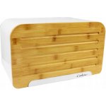 Chomik Origano Chlebník kovový s bambusovým prkénkem bílý – Sleviste.cz