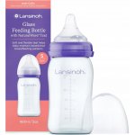Lansinoh skleněná kojenecká láhev s NaturalWave TM savičkou savička S 160ml – Sleviste.cz