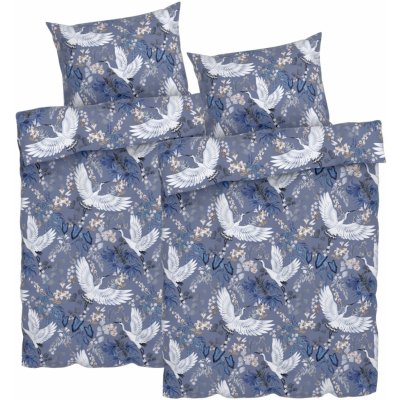 Livarno home Sada ho povlečení z mikrovláknitého saténu ptáček 140x200 70x90 – Zbozi.Blesk.cz