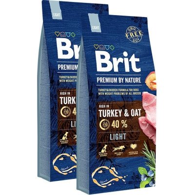 Brit Premium by Nature Light 2 x 15 kg – Zboží Mobilmania