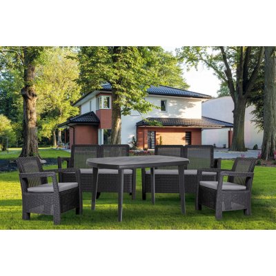 KETER Elise Stůl zahradní 137 x 90 cm cappuccino – Zboží Mobilmania