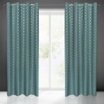 Takoy Závěs CUBE se stříbrným geometrickým vzorem-HF-372552 | 140 x 250 cm – Hledejceny.cz