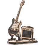 Robotime Rokr 3D dřevěné puzzle Elektrická kytara 140 ks – Zboží Mobilmania