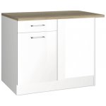 Held Möbel Mailand 110 x 60 x 85 cm bílá vysoce lesklé bílá matný – Zboží Dáma