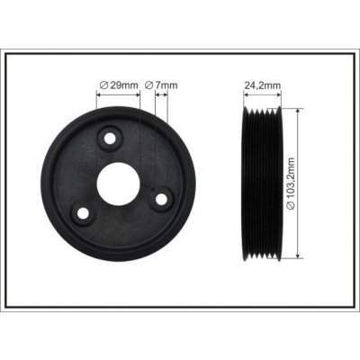 Řemenice, servopumpa CAFFARO 500322 – Zboží Mobilmania