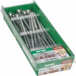 Spax Vrut do dřeva HI.FORCE, ø 6 × 180 mm, TX30, talířová hlava, 20 ks 4251010601812 – Hledejceny.cz