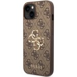 Pouzdro Guess PU 4G Metal Logo iPhone 14 hnědé – Zboží Živě