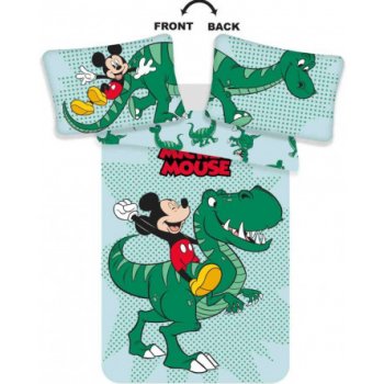 Jerry Fabrics povlečení Mickey Dino 100 x 135 , 40 x 60 cm