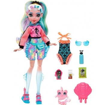 Mattel Monster High Lagoona Blue Doll With Colorful Streaked Hair And Pet Piranha