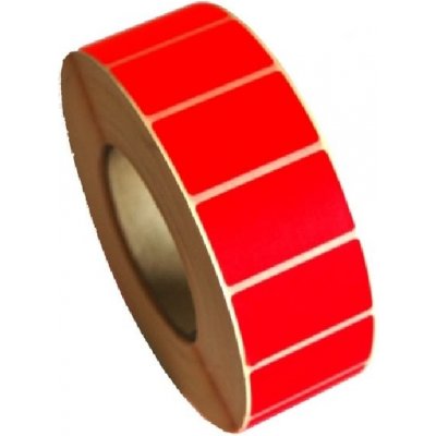 Etikety 100 x 50mm svítivá červená, cena za 500ks/1role/D40 (1004200) – Zboží Živě