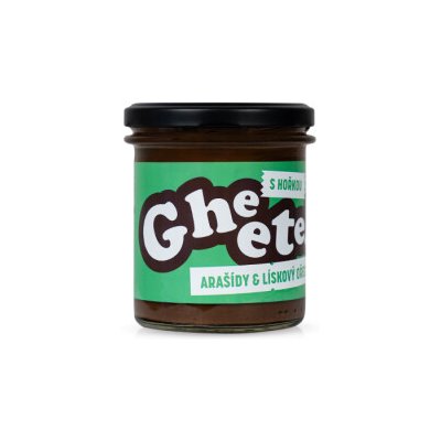 České Ghíčko Gheetella Arašídy & lískový ořech s hořkou čokoládou 320 g – Zbozi.Blesk.cz