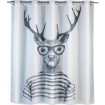 Wenko Mr. Deer šedá/bílá 180 x 200 cm – Zboží Mobilmania