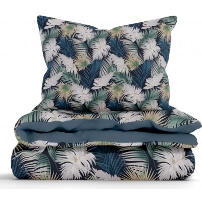 MKLuzkoviny.cz bavlna povlečení Renforcé Taisa zelená/modrá 140x200 70x90 – Sleviste.cz