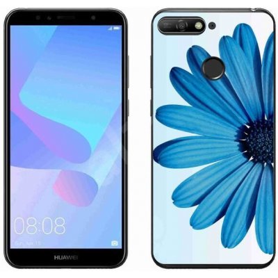 Pouzdro mmCase Gelové Huawei Y6 Prime 2018 - modrá kopretina – Zbozi.Blesk.cz