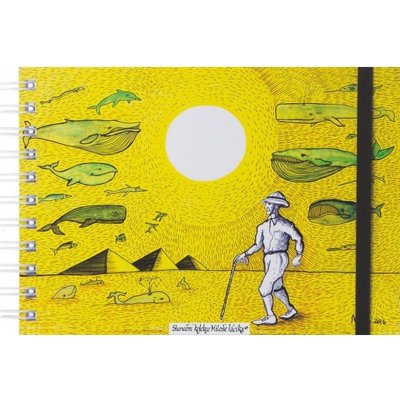 BOBO skicák A5 bílý Sluneční kolekce Miloše Vacíka – Sleviste.cz