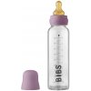 Láhev a nápitka Bibs Baby Bottle skleněná lahev Mauve 225ml