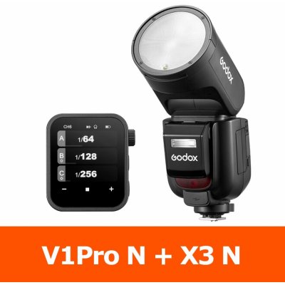 Godox V1 Pro N pro Nikon s řídící jednotkou X3 TTL HSS – Zboží Živě