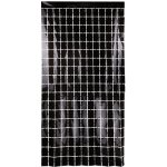 Párty závěs se čtverečky “ČERNÝ”, 100x200 cm – Hledejceny.cz