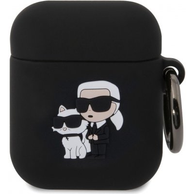 Karl Lagerfeld 3D Logo NFT Karl and Choupette Silikonové Pouzdro pro AirPods 1/2 KLA2RUNKC – Zboží Mobilmania