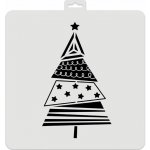 Aladine šablona,28x28cm vánoční stromek – Zboží Dáma