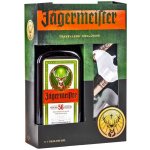 Jägermeister 35% 1 l (dárkové balení 3 sklenice) – Hledejceny.cz