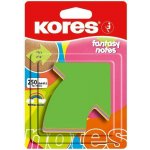 KORES Neonové bločky 70x70mm "ARROW" tvar šipky / 250 lístků v bločku, mix 5 barev – Hledejceny.cz