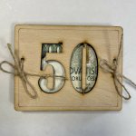 Dřevěné přání - 50 – Zboží Dáma