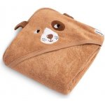 Sensillo Dětská osuška s kapucí Pejsek 90x90cm hnědá – Zboží Mobilmania