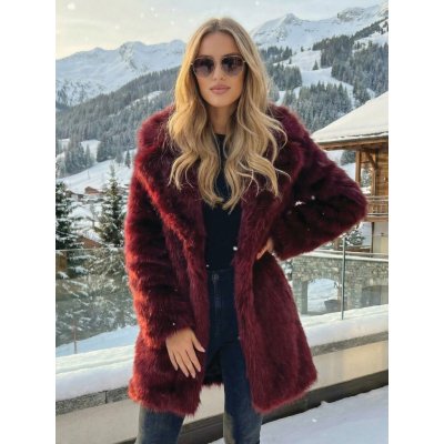 Dámský kožich H1 bordo – Hledejceny.cz