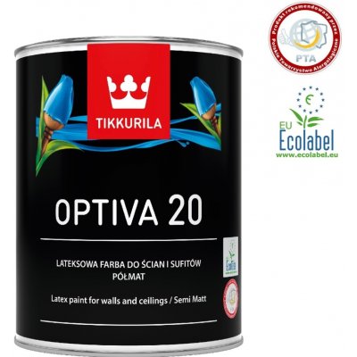 Tikkurila Optiva 20 Semi Matt 2,7 l Bílá – Hledejceny.cz